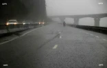 pluie route du littoral 