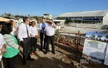 Jérôme Filippini, préfet de La Réunion à Saint-Pierre avec Michel Fontaine