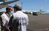 avion boeing 787 air austral présentation évacuations sanitaires aéroport roland garros
