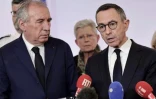 François Bayrou et Bruno Retailleau, au ministère de l'Intérieur, ce samedi 14 décembre 2024