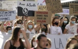 Manifestation Ă l'initiative de #Iwas contre la violence et les agressions sexuelles contre les femmes, Ă Ajaccio le 5 juillet 2020