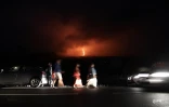 Piton de la Fournaise, éruption, volcan, 13 août 2019, route des laves, RN2