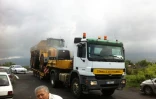Mardi 5 février 2012 - Le dumper de la FNTR est arrivé sur le chantier du radier de la rivière Saint-Étienne