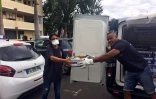 Distribution de paniers fraîcheurs à Saint-Paul