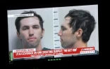Un écran de télévision affiche des photos de Tyler Robinson, le 12 septembre 2025, soupçonné d'avoir tué l'influenceur conservateur Charlie Kirk à Orem, dans l'Utah