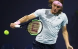 Le Grec Stefanos Tsitsipas face au Canadien Denis Shapovalov au Masters 1000 de Miami, le 26 mars 2019