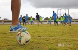 entrainement de la saint pauloise fc pour la finale de la coupe de la reunion 