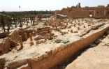 Vue sur le district At-Turaif qui fait partie du patrimoine mondial de l'UNESCO aux abords de Riyad, en Arabie saoudite, le 13 juillet 2015