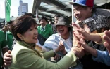 La gouverneure de Tokyo Yuriko Koike à Saitama le 18 octobre 2017 