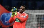 Le gardien de but de Marseille Steve Manda lors du match face auPSG le 28 février 2018