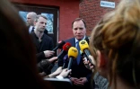 Le premier ministre suédois Stefan Lofven donne une conférence de presse, à Stockholm, le 7 avril 2017