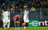Terem Moffi vient de marquer le premier but de l'OGC Nice à Bâle, le 13 avril 2023 