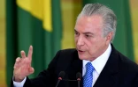 Michel Temer le 24 août 2016 au palais Planalto à Brasilia 