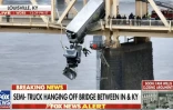 A driver was dramatically rescued from a truck in Kentucky Friday after it crashed through the bridge's guardrail, according to local reports. (Fox News)