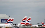 Des avions de la British Airways à l'aéroport de Heathrow, le 8 juin 2020 à Londres