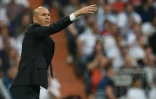 Zinédine Zidane lors de la demi-finale de C1 Real Madrid - Manchester City, le 4 mai 2016 à Santiago-Bernabeu