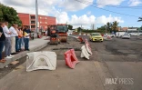 travaux RN1 la Possession