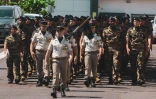 Saint-Benoit : près de cent jeunes volontaires du RSMA participent à la cérémonie de présentation au drapeau à Bras-Fusil