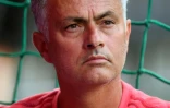 L'entraîneur de Manchester United Jose Mourinho lors de l'échauffement avant le match amical contre le Bayern, le 5 août 2018 à Munich