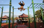 Championnat régional street workout au Port, bek la barre 