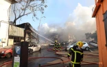 Maison en feu, incendie, Saint-Denis, pompiers, flammes, AMDR