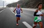 [Photos] Marathon de la corniche : 1.300 coureurs sur le bitume, la route du littoral fermée dans le sens nord - ouest