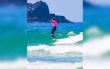 Alice Lemoigne règne sur le longboard européen à Newquay en Angleterre [