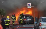 Maison en feu, incendie, Saint-Denis, pompiers, flammes, AMDR