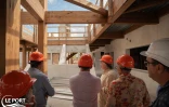 Le Port : visite du chantier d’envergure de la nouvelle école d’architecture