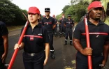 Les sapeurs-pompiers s'entraînent pour le défilé du 14 juillet