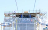 chantier pont suspendu rivière de l'est
