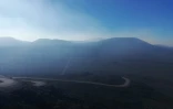 panche de gaz au volcan