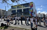 Grève lycée Roland Garros au Tampon