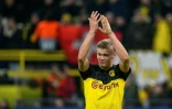 Le jeune Erling Haaland, auteur d'un doublé pour le Borussia Dortmund contre le PSG au Signal Iduna Park, le 18 février 2020