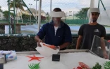 Un marché d'aquaculture péï organisé par l'interprofession ARIPA