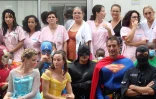 Le GIPN au CHU Félix Guyon pour les enfants hospitalisés