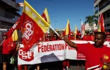 fête du travail, défilé, cortège, CGTR, gilets jaunes, manifestation, Le Port