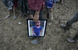 Dans le village de San Antonio Secortez, le 25 décembre 2018, une photo de Jakelin Caal, une fillette morte aux Etats-Unis après y avoir été arrêtée avec son père.