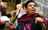 Mariam Abou Daqqa arrive au commissariat de Noailles à Marseille le 16 octobre 2023