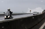 Eliakim la houle sur la route du Littoral cahntier de la NRL