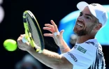 Adrian Mannarino lors de l'Open Sud de France, à Montpellier, le 12 février 2021
