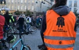 Rassemblement à Rennes, le 19 octobre 2024, pour rendre hommage à Paul, un cycliste de 27 ans mort après avoir été renversé par une voiture au cours de la semaine
