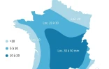 Les précipitations attendues en France