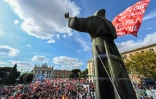 Manifestation géante à Rome contre l'extrême droite, le 16 octobre 2021 