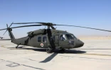 Un hélicoptÚre Black Hawk de l'armée afghane à la base de Kandahar en septembre 2017