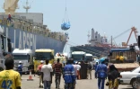 Sur le port autonome de Conakry, le 13 avril 2016