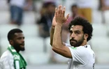 La star de l'Egypte Mohamed Salah à la fin du match contre l'Arabie Saoudite, le 25 juin 2018 à Volgograd