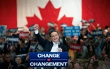 Le chef du parti conservateur canadien Pierre Poilievre en campagne électorale à Oakville, le 27 avril 2025