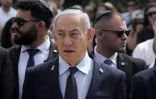 Le Premier ministre israélien Benjamin Netanyahu assiste à une cérémonie marquant la journée annuelle de commémoration de l'Holocauste, au mémorial de l'Holocauste de Yad Vashem à Jérusalem, le 24 avril 2025
