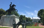 Le square Lafayette, en face de la Maison Blanche, le 14 juin 2018 à Washington